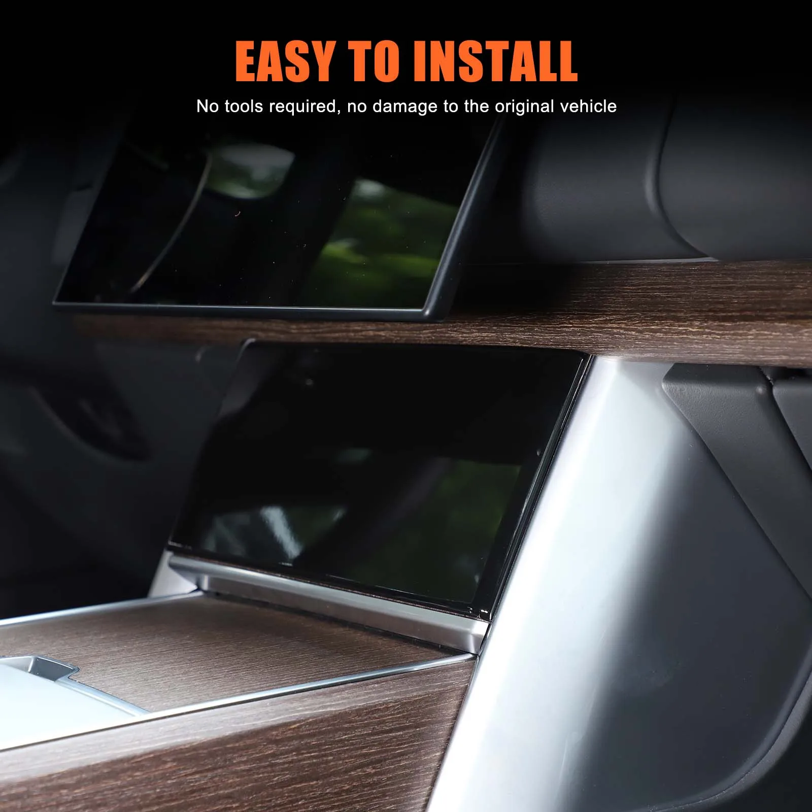 

ABS Car Center Control Navigation Screen Under Decorative Sticker Cover For Land Rover Range Rover Vogue 2024-2026 Accessories