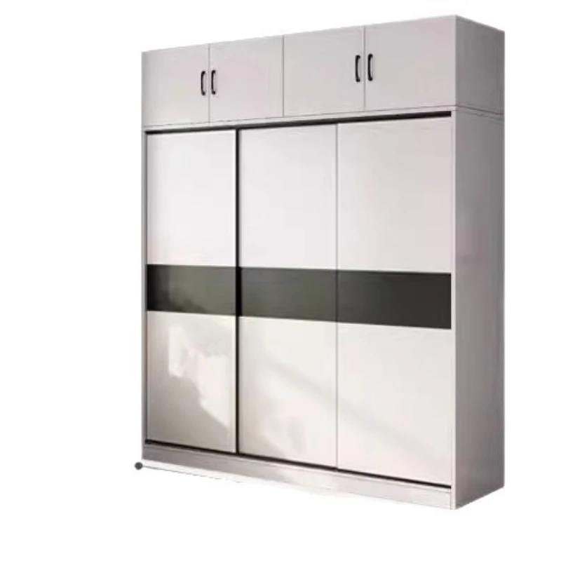 

Solid wood wardrobe, simple sliding door wardrobe for home bedrooms