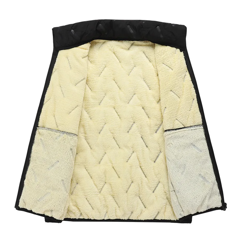 مصنع الأسهم الشتاء الوقوف طوق سترة الصوف 450 جرام دافئ يندبروف البرد مقاومة الحرارية قفل صدرية