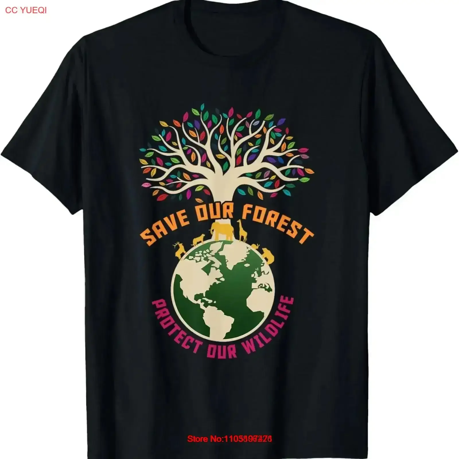 

Save Our Forest Protect Wildlife National Park T Shirt vintage Washed homme Soft Top For Everyday Wear Breathable vintage