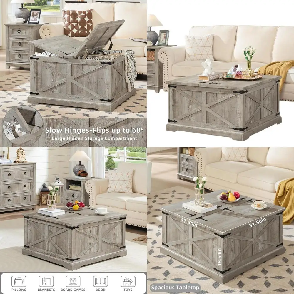 

Современный журнальный столик в деревенском стиле с подъемным верхом, отделкой из светлого дуба, деревянным дуговым основанием для гостиной