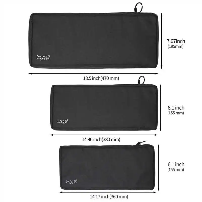 Chosfox Protable Tastatur-Aufbewahrungstasche, große Kapazität, mechanische Tastaturtasche, 87/75/67, verdickter Stoff, wasserdichte Schutztasche – Detail 2
