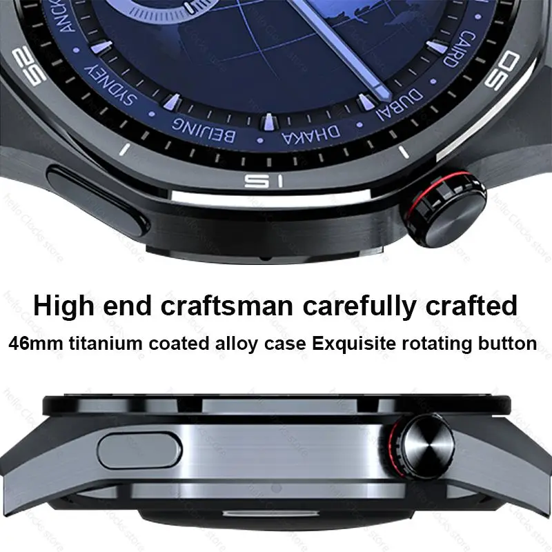 สําหรับHuawei GT 5 Pro Smartwatch 2024 Hello HT32 46 มม.HD AMOLED 4GB ROMเข็มทิศNFC Bluetooth Callนาฬิกาสมาร์ทนาฬิกาผู้ชายPK 3 Plus