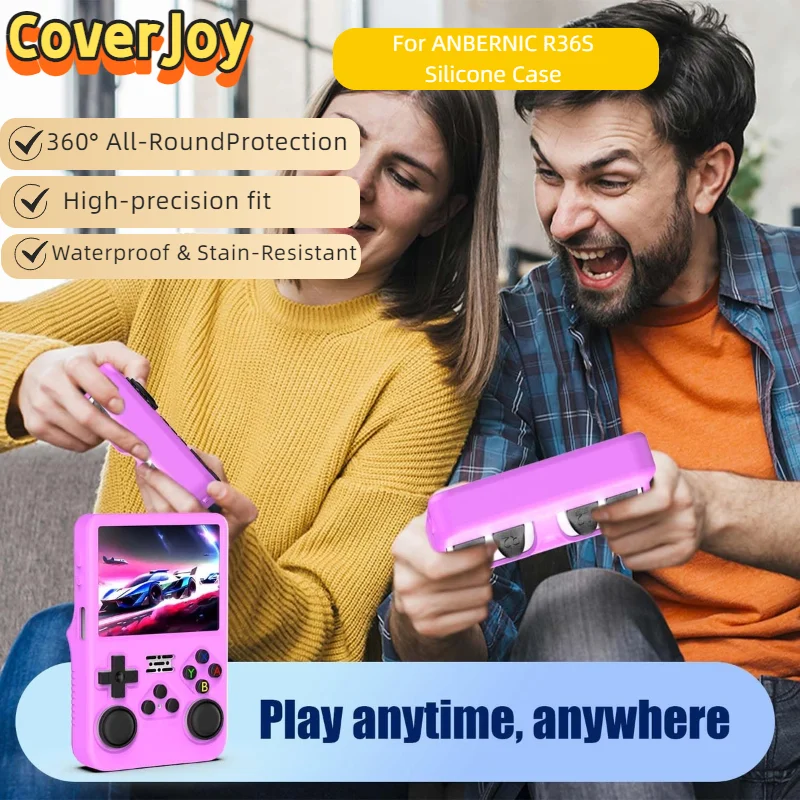 

Для ANBERNIC R36S игровые аксессуары, силиконовый противоударный защитный чехол, защита от царапин, мягкий чехол для кожи