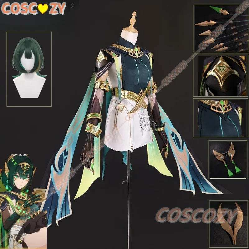 

Nefer Косплей Игра Genshin Impact Nefer Косплей Костюм Парик XS-3XL Хэллоуин Рождественский костюм Набор