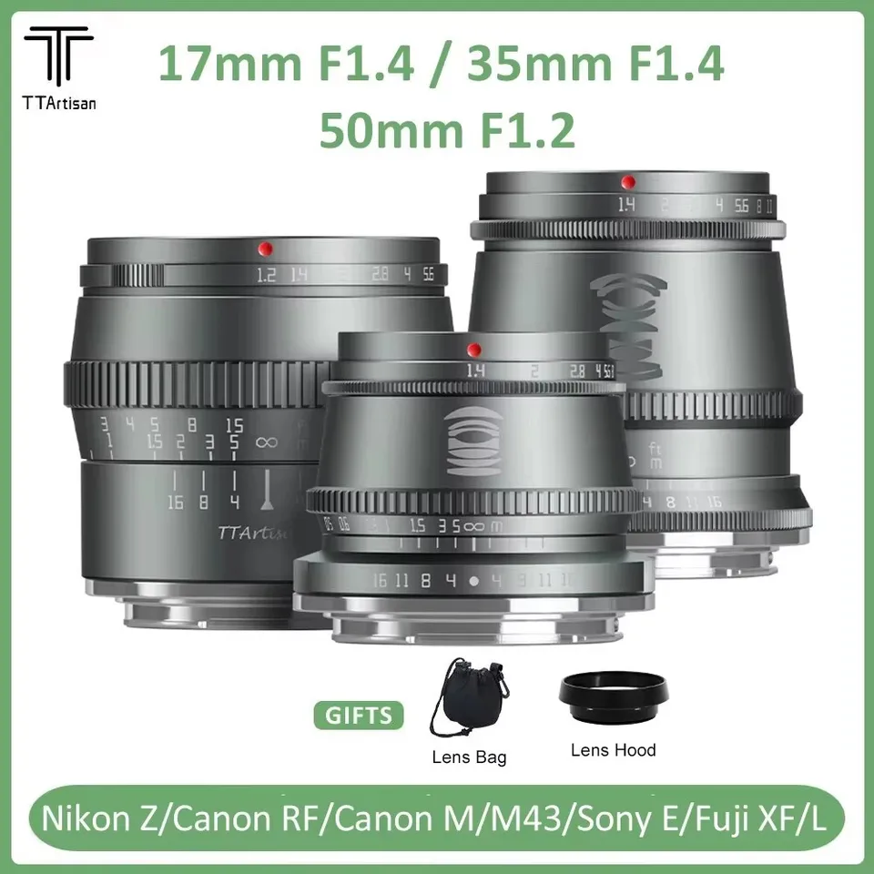 TTArtisan 17mm F1.4 35mm F1.4 50mm F1.2 マニュアルフォーカス レンズ