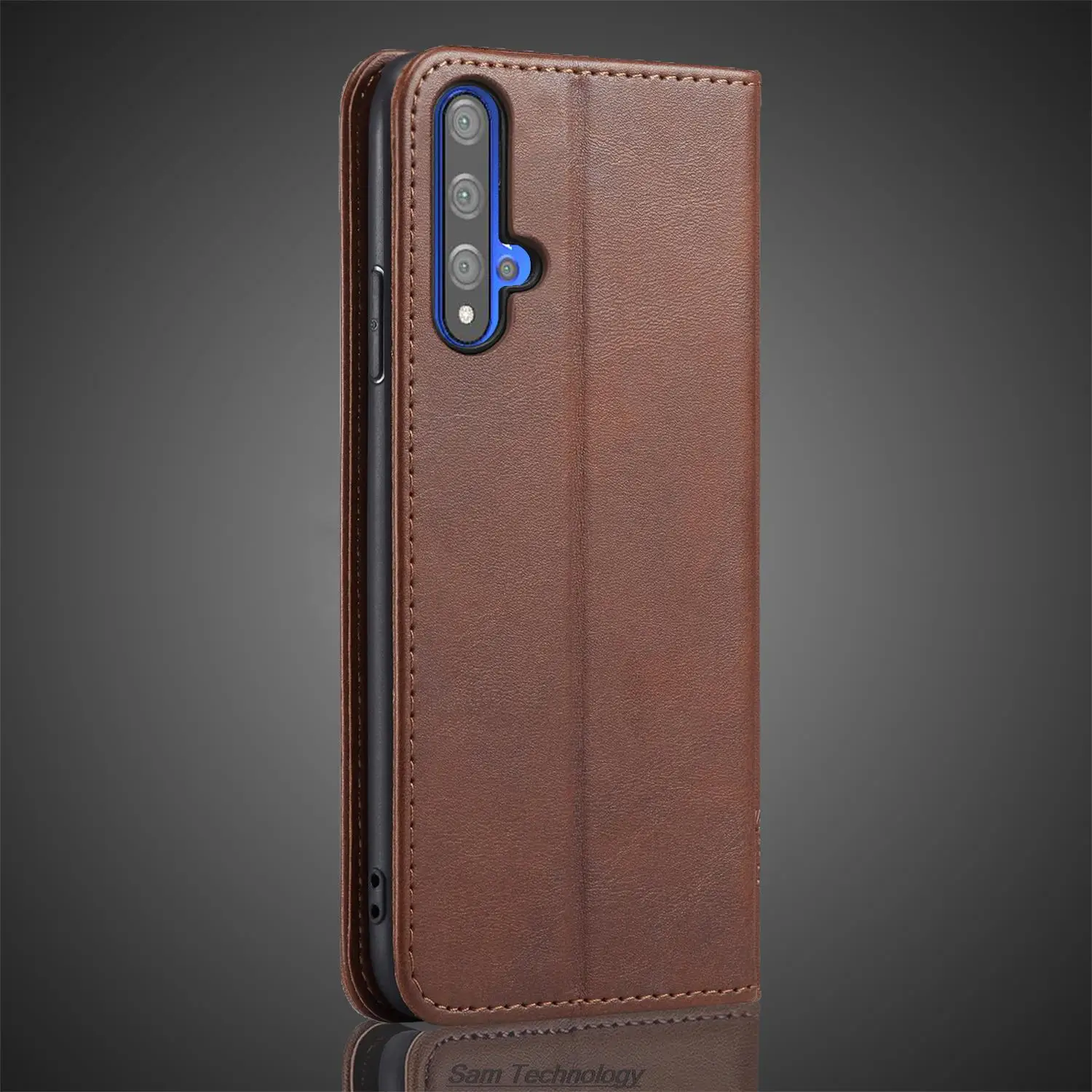 Magnetic attraction Leather Case for Huawei Nova 5T / Huawei Honor 20 Holster Flip Cover Case Wallet Phone Bags Fundas Coque
