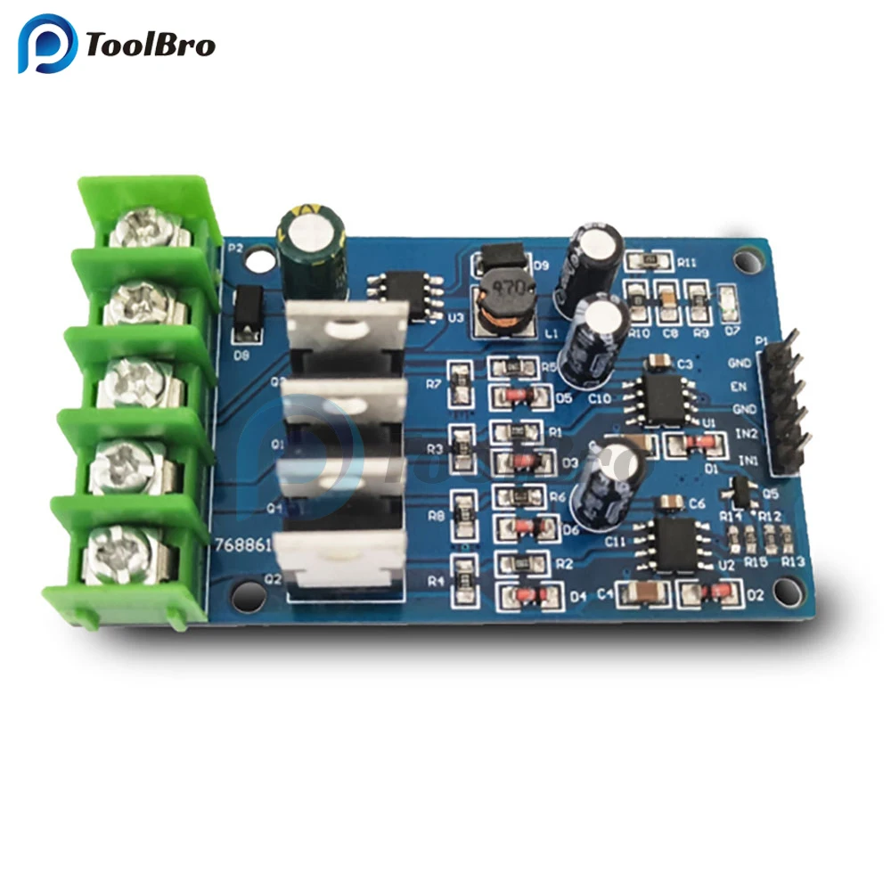 170W High Power H Bridge Motor Driver Module NMOS with Brake Foward and Reverse PWM Duty Cycle Motor Speed Control DC 5-30V