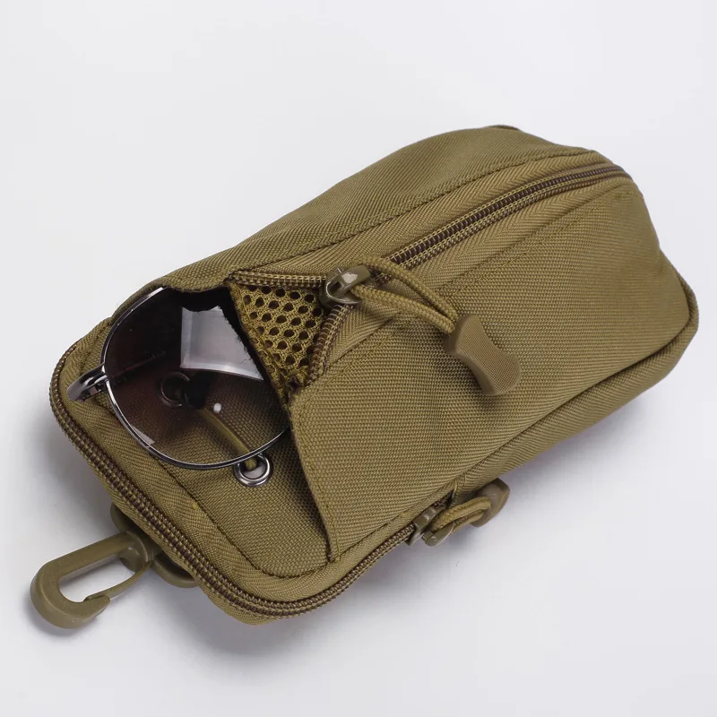 Tactical Multi-functional Waist Bag Outdoor Molle Pouch Travel Hiking Drawstring Water Bottle Holder Portable Phone Bag Belt Bag