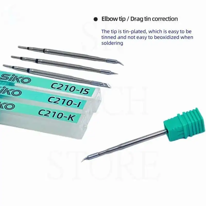 سبيكة لحام نصائح C210 الرصاص الحرة التدفئة الأساسية متوافق JBC Sugon Aifen Aixun T26 T210 محطة لحام مقبض لحام الحديد