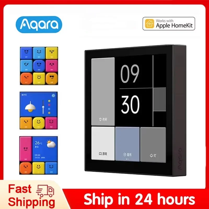 

Новый Aqara Magic Switch S1E Smart Home Touch Control Scene Panel Сенсорная панель Голосовое управление Дистанционный переключатель для приложения Homekit Aqara