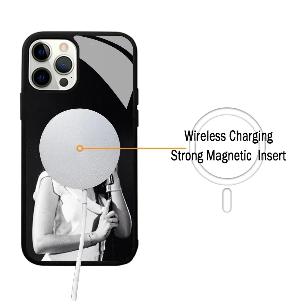 L-Lana D-Del R-Rey Singer Phone Case For IPhone 15 14 13 Pro Max 11 12 Mini Alex Mirror For Magsafe Wireless Charging Cover