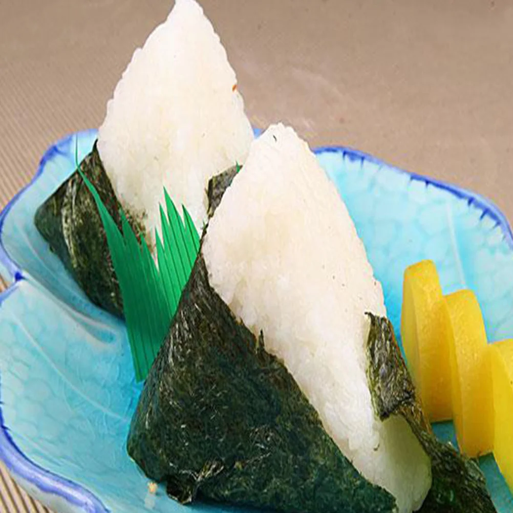 Juego de moldes para arroz, cortador triangular de algas marinas para Sushi, molde para almuerzo y aperitivos, accesorios para hornear, Kit de decoración de arroz, 2 uds.