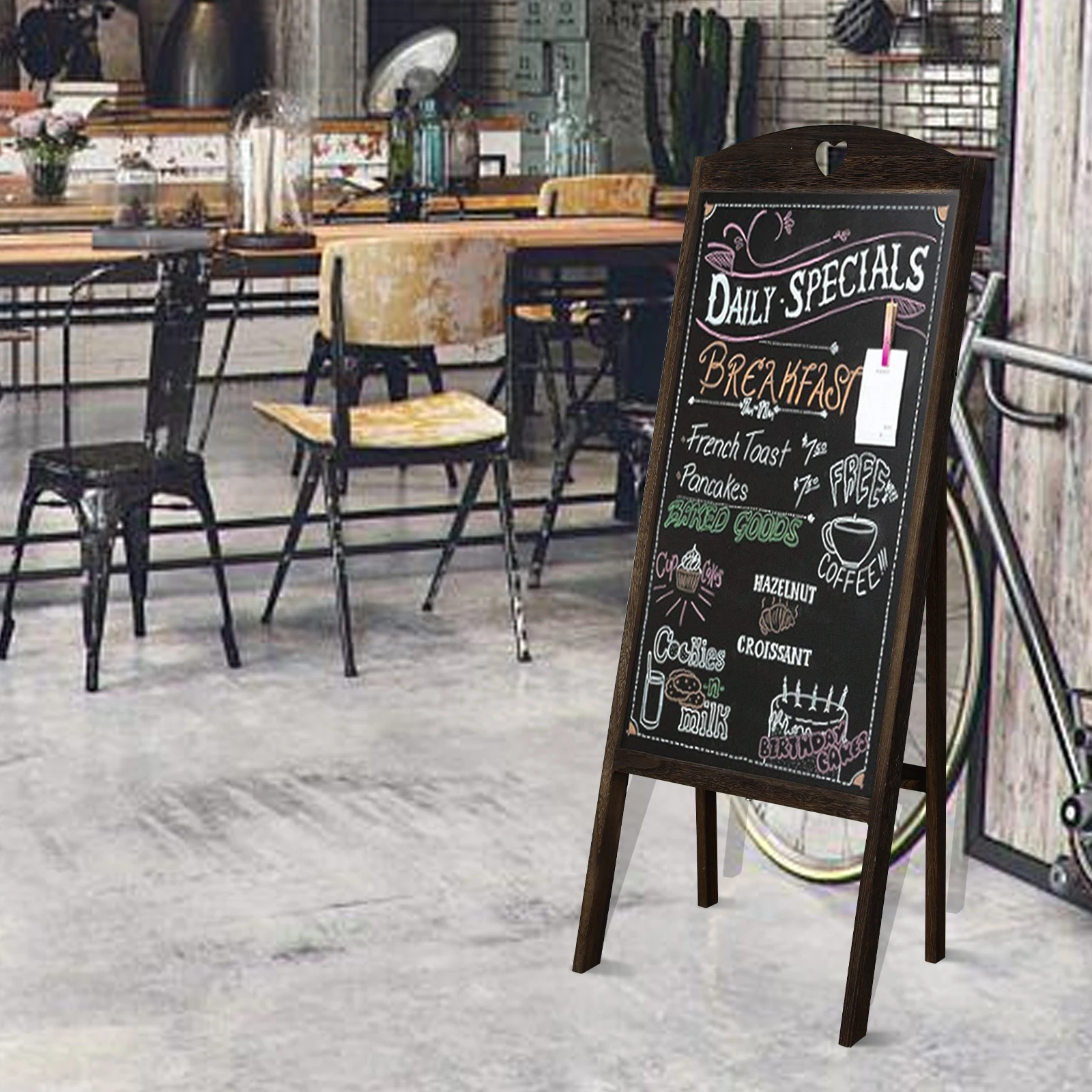 Tablica kredowa, tablica kredowa na stojaku, tablica kredowa typu sandwich, tablice kredowe na zewnątrz, tablica kredowa z menu do restauracji