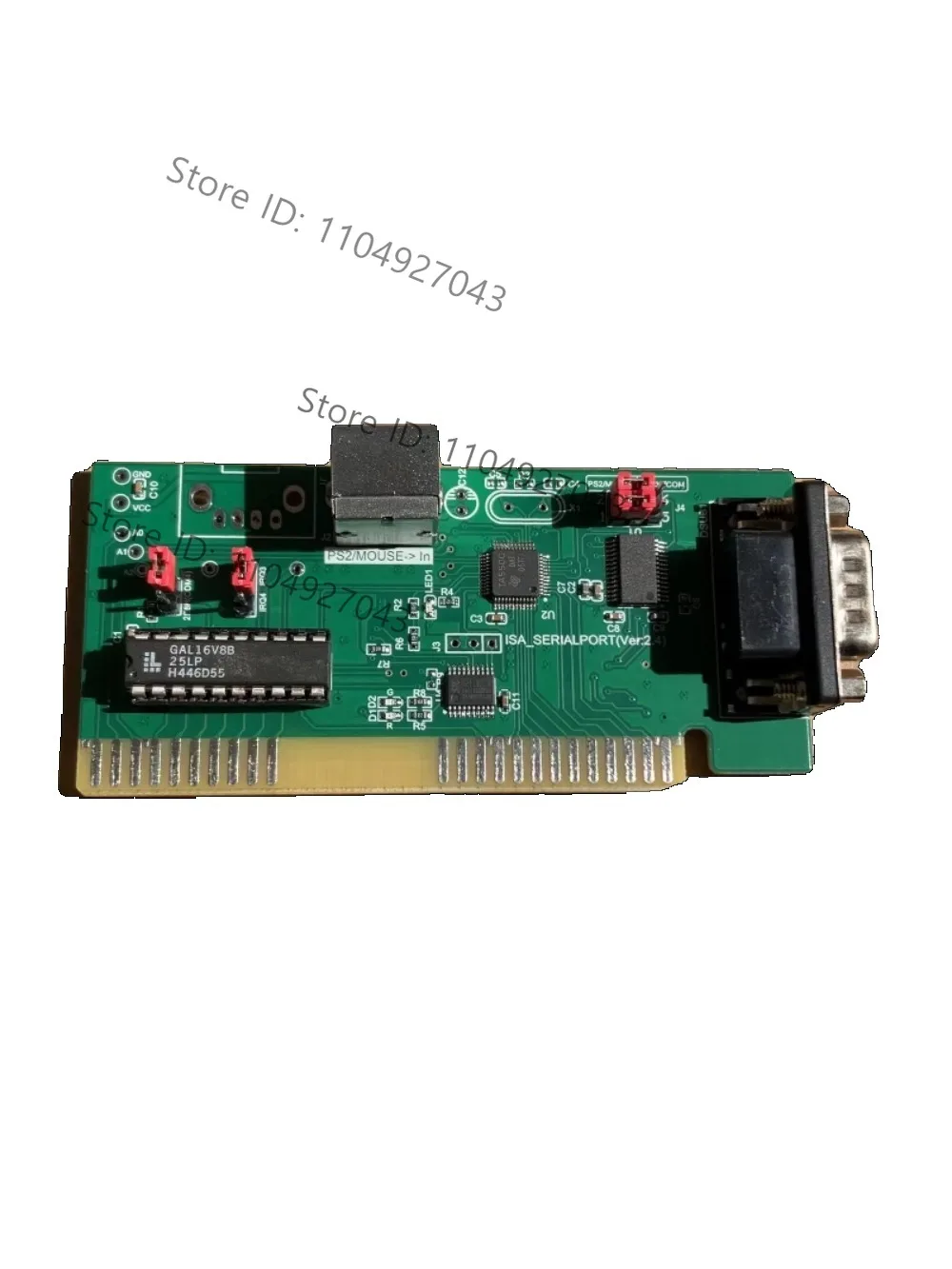 ISA bus expansion card, serial port expansion card PS2 mouse interface, optical mouse DOS interface 8-bit bus