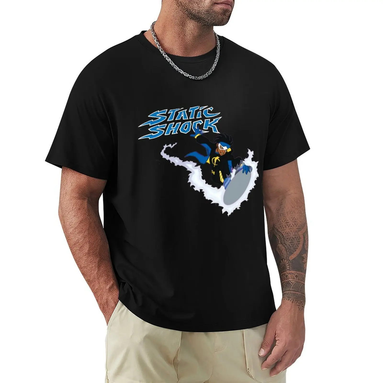 Static Shock T-Shirt t shirt man designer T-Shirt