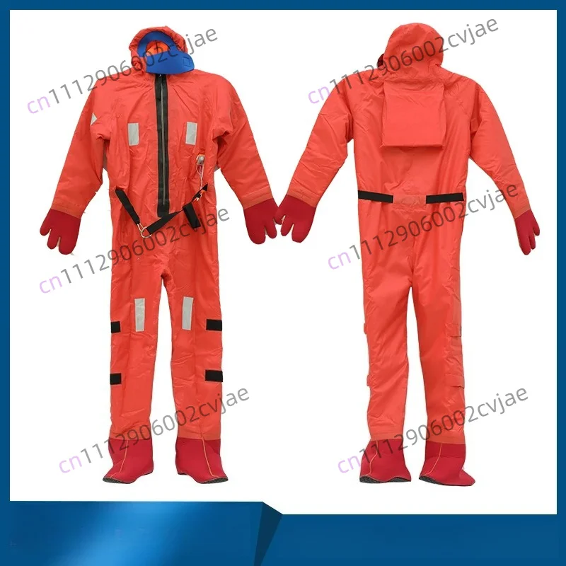 Marine immersion thermal insulation clothing type I type II life-saving warm and cold-proof one-piece buoyancy clothing