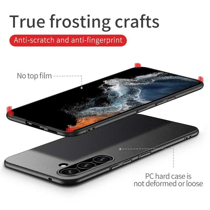 For SAMSUNG GALAXY S25 S25+ Plus Ultra FE 5G Hard PC Shockproof Cover Lightweight Ultra Slim Anti-Fingerprint Matte Case Covers - náhled 2