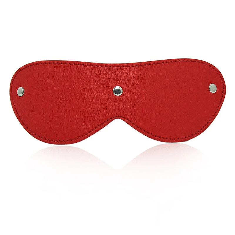 Accessori Sexy esotici 6 colori PU maschera per gli occhi giocattoli del sesso per coppie Eye Covers Erotic Bondage gioco di ruolo per le donne Rivet Blindfold