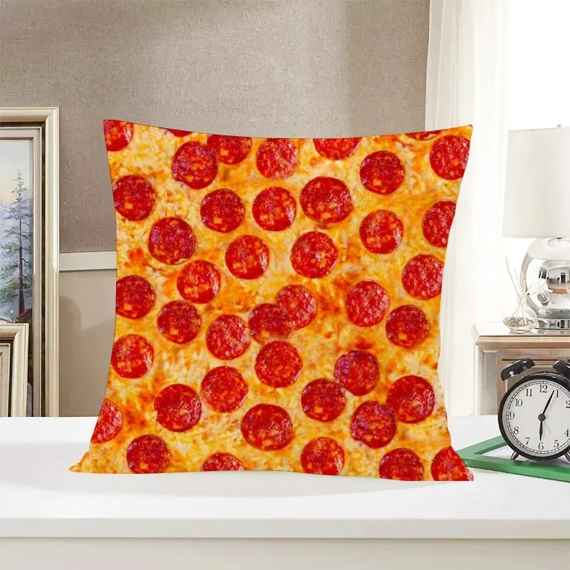 Pizza Food Pattern Decorative Pillowcase Home Decor Cushion Pillowcase Bedding