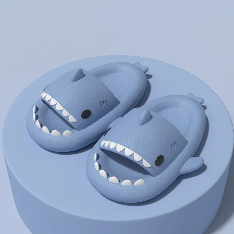 Summer Shark Slippers EVA Flip Flops Unisex Non-Slip Indoor Outdoor Slides Cute Beach Shoes for Men Women Girls Boys image 6