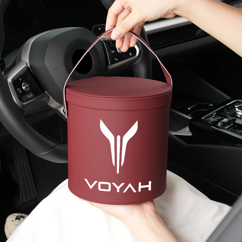 

Car Trash Can Organizer Foldable Interior Rubbish Holder Cars Accessories For Dongfeng Voyah Dreamer Free 2021 2022 2023 2024