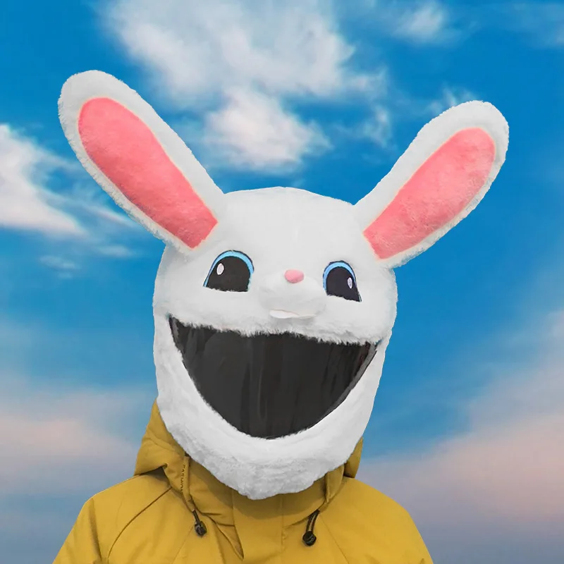 Motorcycle Cartoon Plush Helmet Cover Hallowmas Helmets Hat Funny Christmas Helmet Protective Case for LS2/AGV Motor Accessories