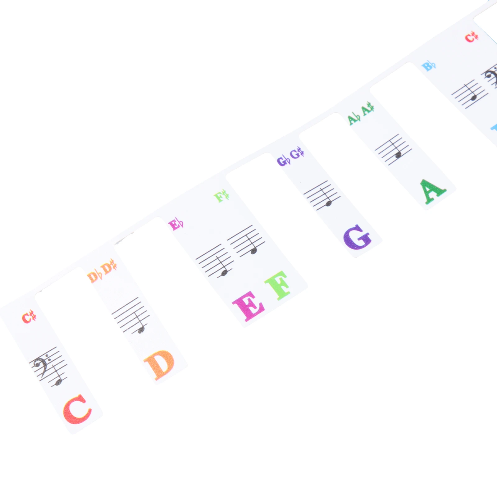 

Piano Key Sticker Non-Stick Waterproof Label For Learning Durable Keyboard Strip Music Instrument Accessory