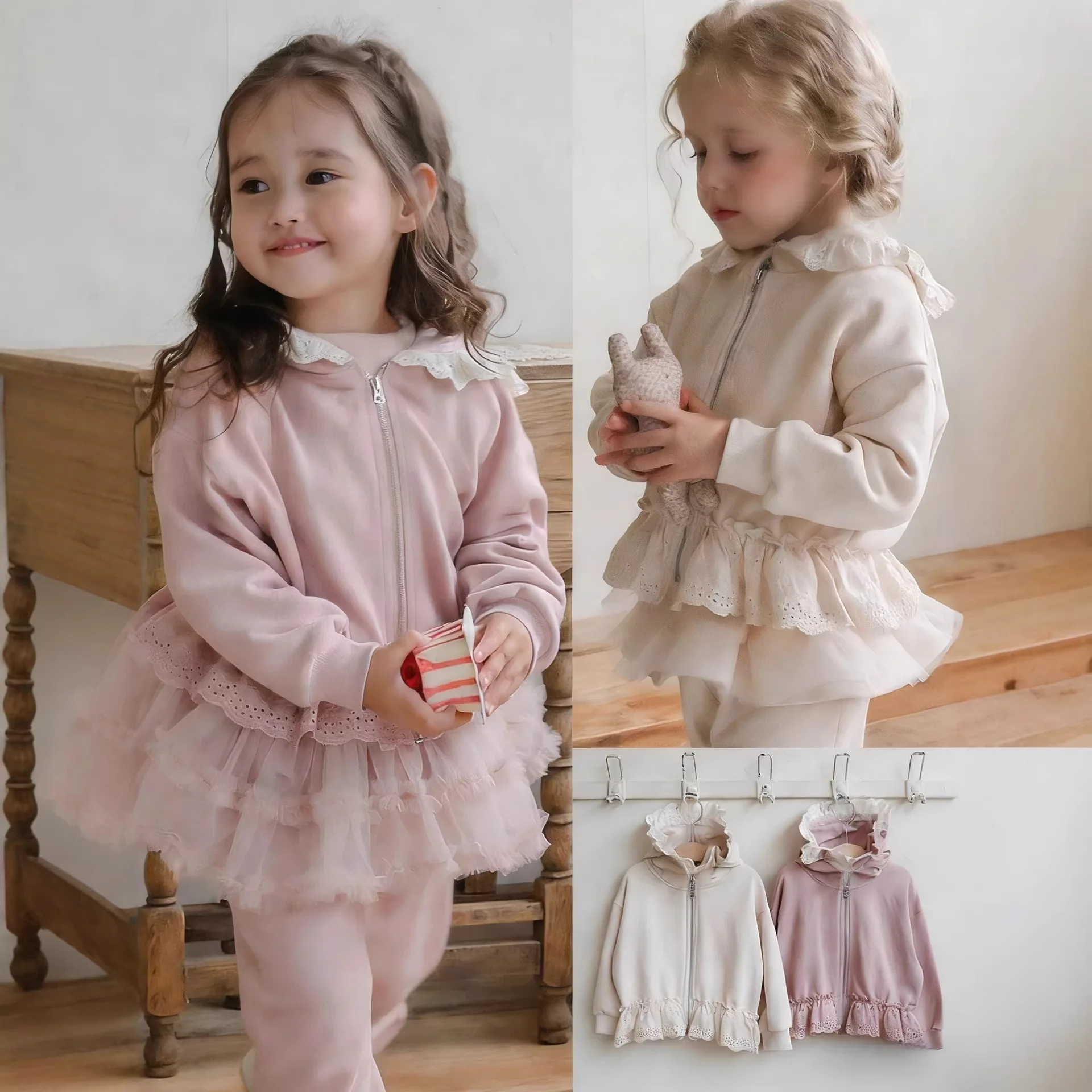 2026 Autumn New Baby Girl Long Sleeve Hooded Coat Cute Kids Girls Casual Jacket Fashion Baby Loose Hoodie Children Clothes