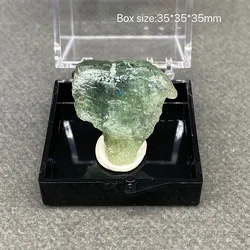 100% Rare Natural Pakistan Aquamarine Mineral Specimens Stones and Crystals Healing Crystal  +Box size：35*35*35 mm