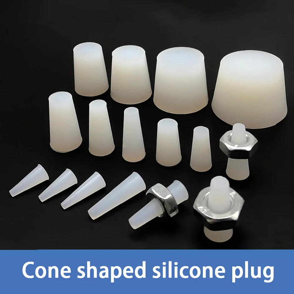 Cone Shaped Silicone Plug High Temperature Resistant Sealing Plug Pressure Resistant Silent Shielding Plug Blocking Hole