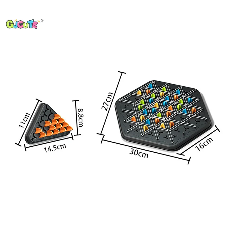 Chain Triggle Chess Game Triggle Rubber Band Game Zabawka dla dziecka Interaktywny zestaw gier planszowych na prezent na imprezę rodzinną