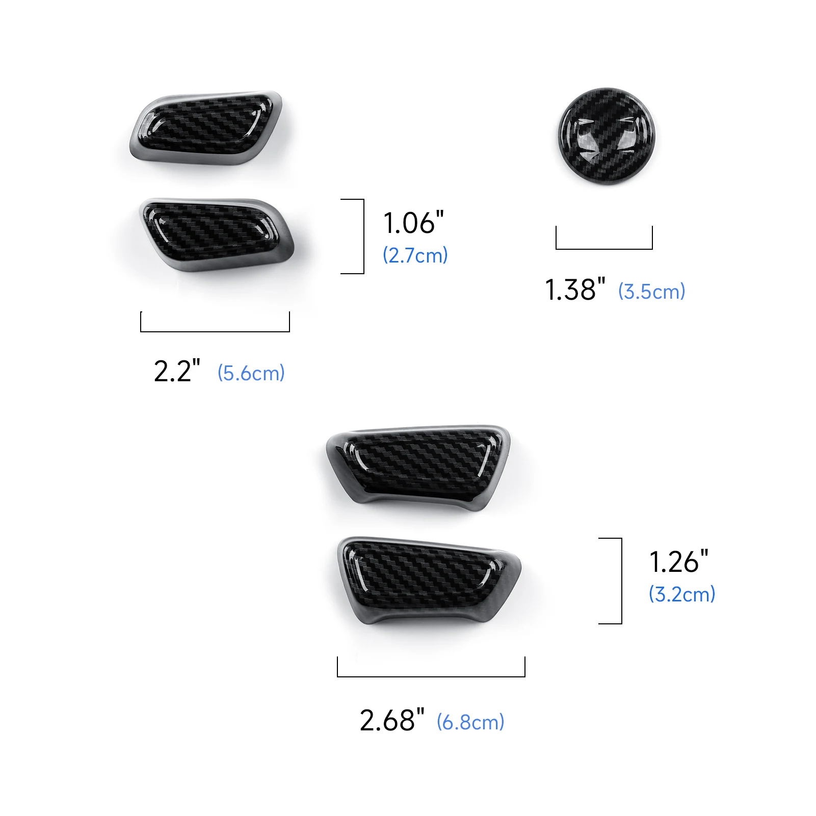 Car Seat Adjust Switch Panel. For Toyota RAV4 Avalon Camry Highlander Land Cruiser Sienna Accessories. ABS Carbon Fiber Sticker. - view 3