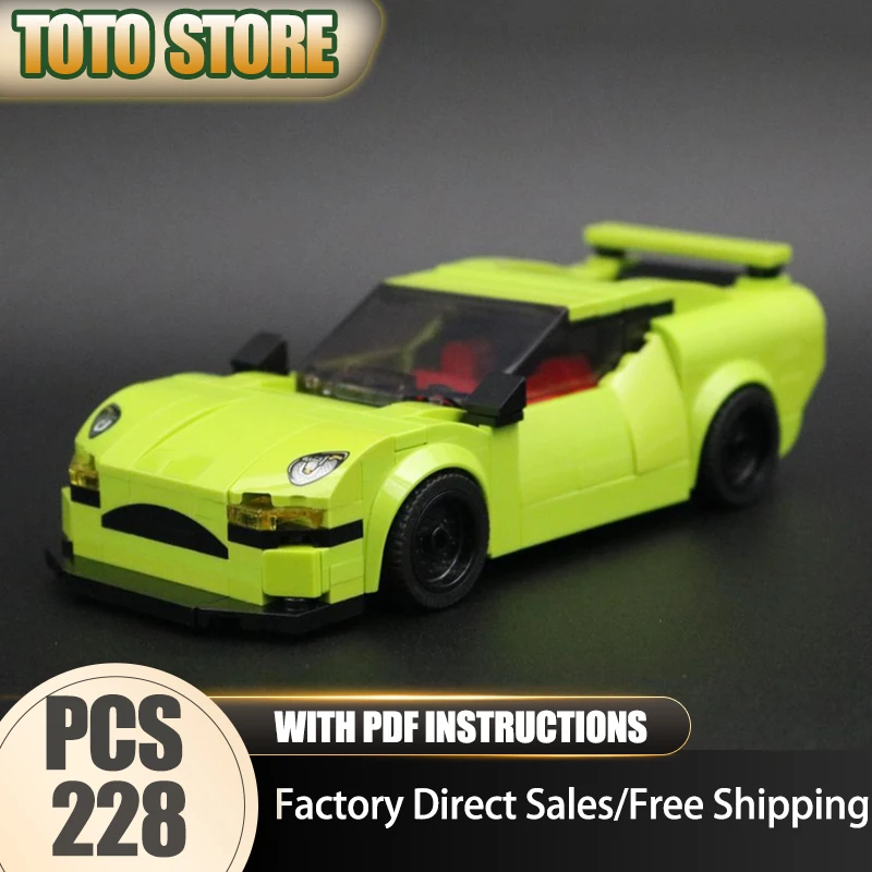 

Champion Speed Cars Moc Building Blocks Viridescent Inferno Model Technology Bricks Assembly Holiday Construstion Gifts Toy