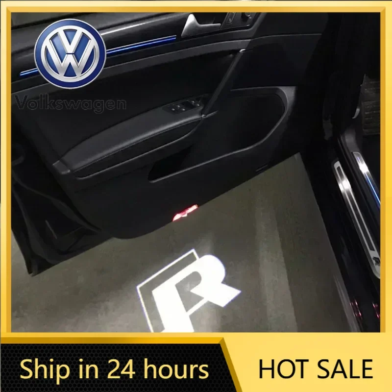 

For VW Volkswagen Jetta MK5 Golf 2PCS Car Door Welcome Lights Logo LED Courtesy Projector Lamp For VW GTI Rline Golf Tiguan CC J