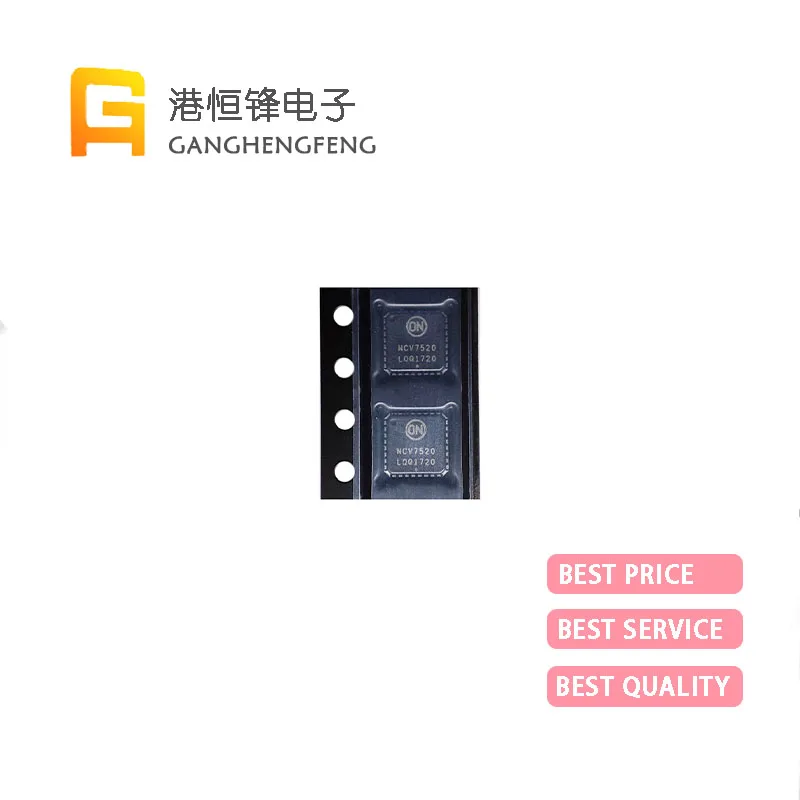 100% New Packaging NCV7520MWTXG  NCV7520 QFP32 Low-Dropout Linear Regulator Integrating Multiple Functional Blocks