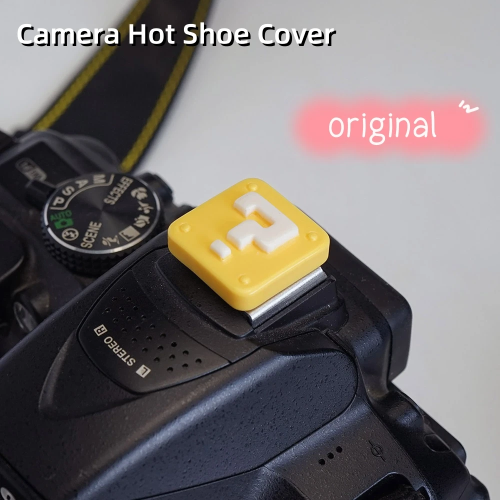Original Blitzschuh-Abdeckung, kreative Schutzkappe, niedlich für Canon 800D R50 Nikon Z30 Sony Fuji XT5 Olympus Pentax Kamerazubehör