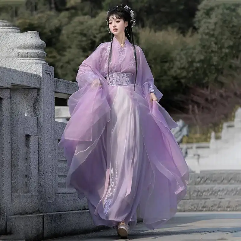 

Hanfu Chinese Traditional Dress Cosplay Costumes Party Fairy Hanfu Dress Tang Dynasty Princess Ethnic Style Show Stage Wear