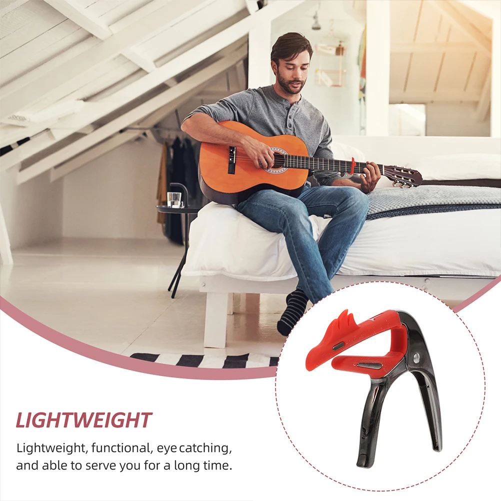 

Capo Guitar Pick Stability Adjustable Accessories Premium Acoustic Clamp Zinc Alloy Efficient Electric