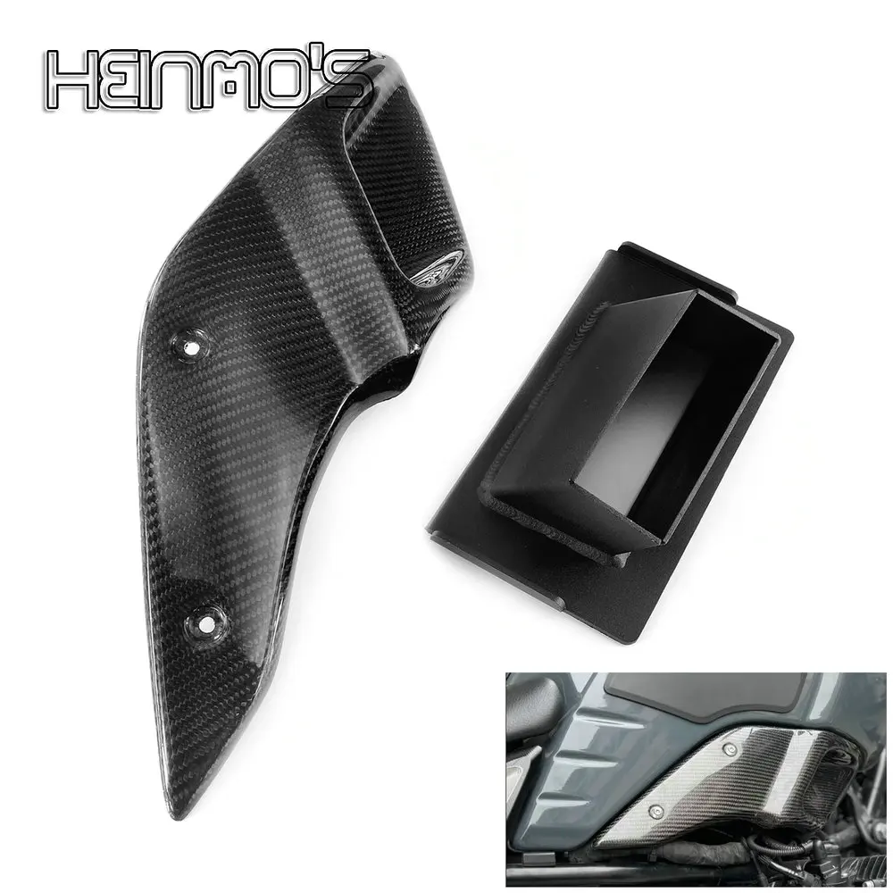 For R NINE T RNINET 2015-2020 2021 2022 Air Intake Cover Carbon Fiber Motorcycle Right Side Air Intake Trim Cover Fairing Cowl