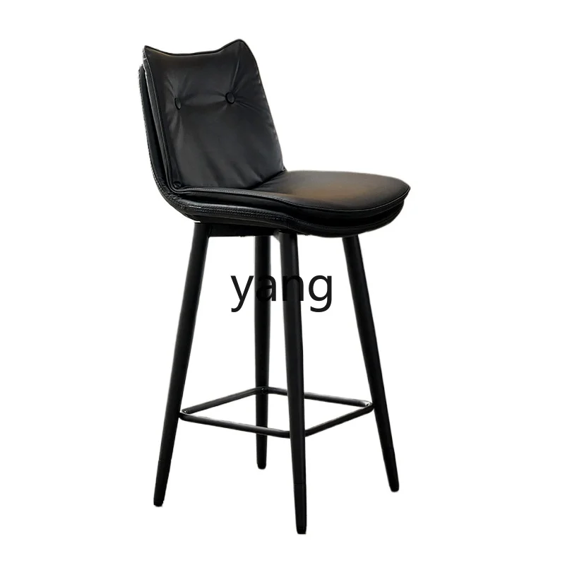 

Yjq wrought iron rotating bar chair household high bar chair backrest commercial cash register front desk