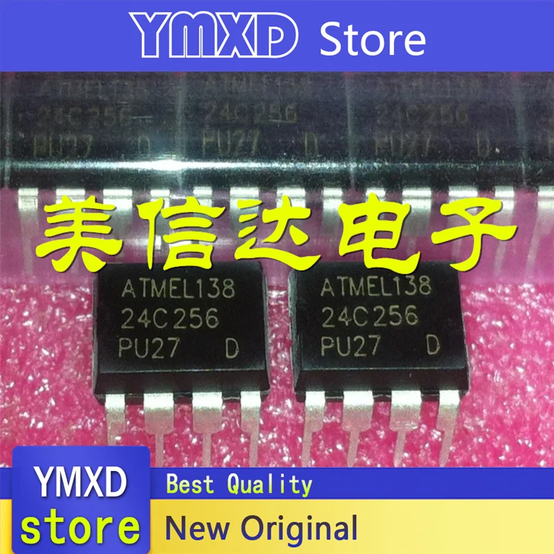 10pcs/lot New Original Genuine 24C256 AT24C256 memory DIP-8 In Stock