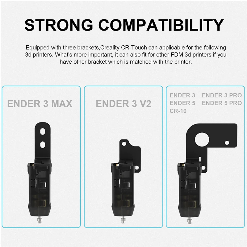 공식 Creality BL Touch V3.1 Ender 3 시리즈/CR 10 3D 프린터 32 비트 V4.2.2/V4.2.7 용 자동 침대 수평 조절 센서 키트 업그레이드