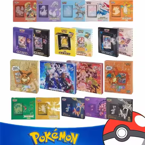 Pokemon Cards Genuine Original Trading PTCG Game PTCG Chinese Card Book Gift Box Cards Exhibit Combination Full Range Child Gift