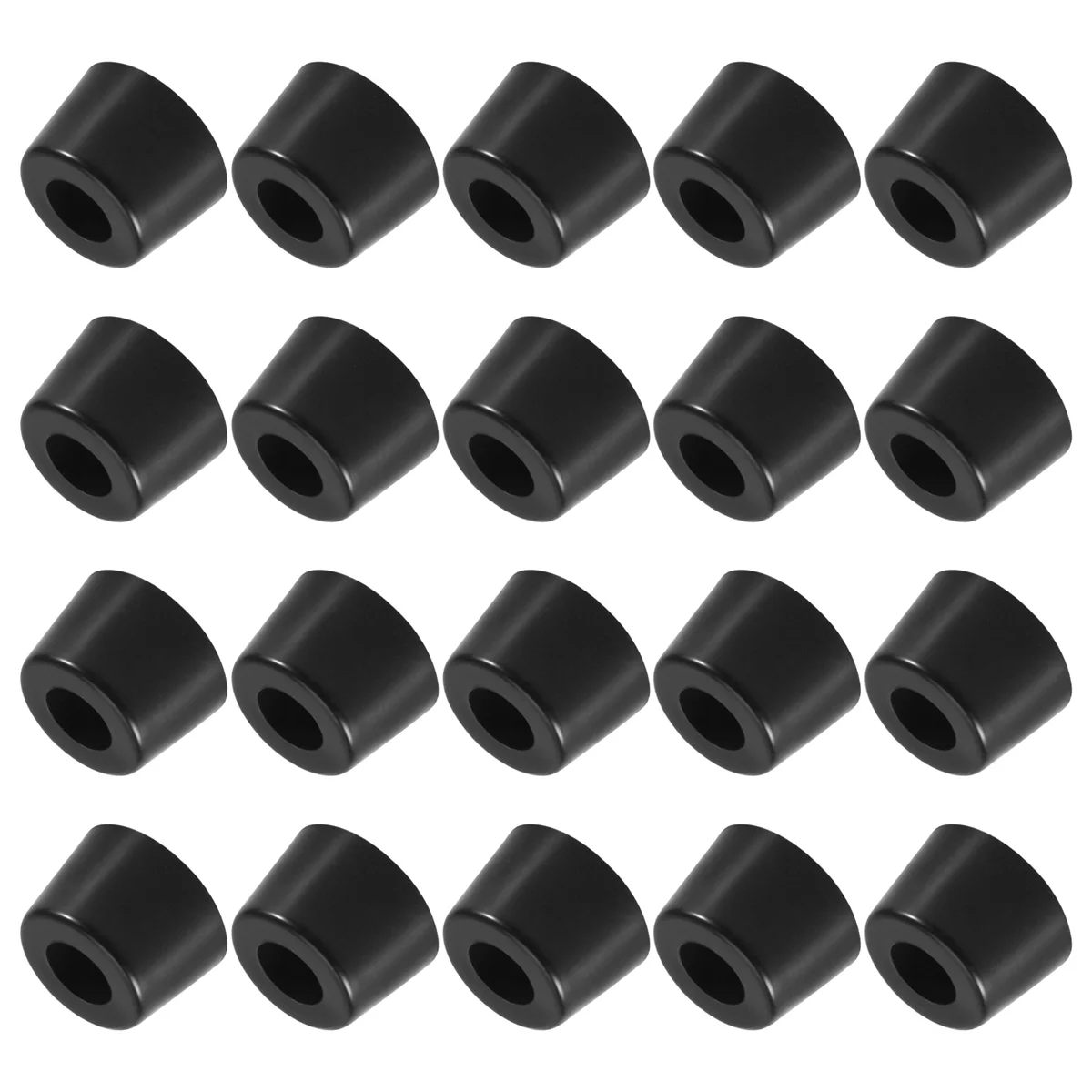 Rubber Anti Vibration Isolator Absorber Base Foot Pad 20Pcs Black