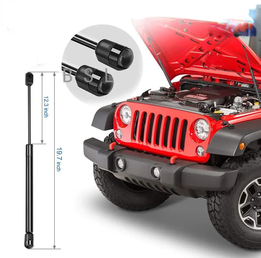 Untuk Jeep Wrangler JK 2007-2017 kap mesin depan modifikasi penyangga Gas pendukung peredam kejut Aksesori Mobil