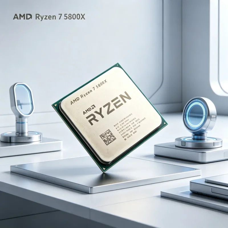 

AMD Ryzen 7 5800X CPU 8 Cores 16 Threads 3.8GHz-4.7GHz AM4 Socket Desktop Processor High Performance Gaming Computer Processor