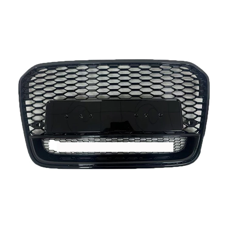 Hot Sale Car Full Mesh Honeycomb Grille for Audi A6 S6 RS6 C7 Auto Modified Body Kit Grill With Quattro 2013-2015