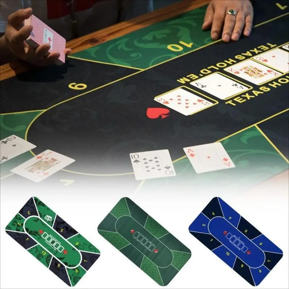 

Waterproof Poker Layouts Tablecloth Baize 21 Points Roulette Casino Cloth Texas Hold'em Tapis Poker Poker Table Top