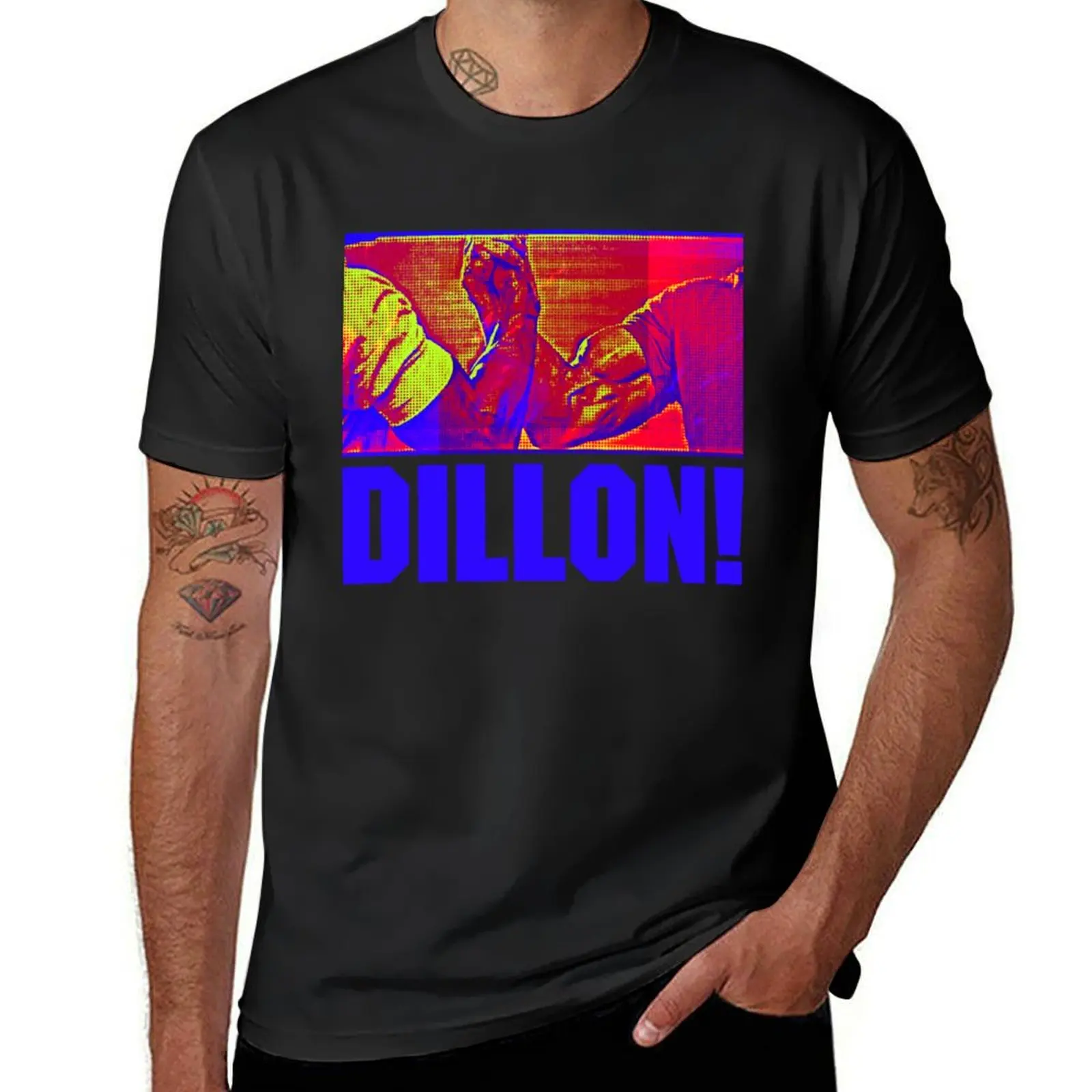 Dillon! Arnold Handshake T-Shirt oversizeds tops animal prinfor boys customizeds t shirts for men pack